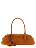 Brown Calfskin Shoulder Bag