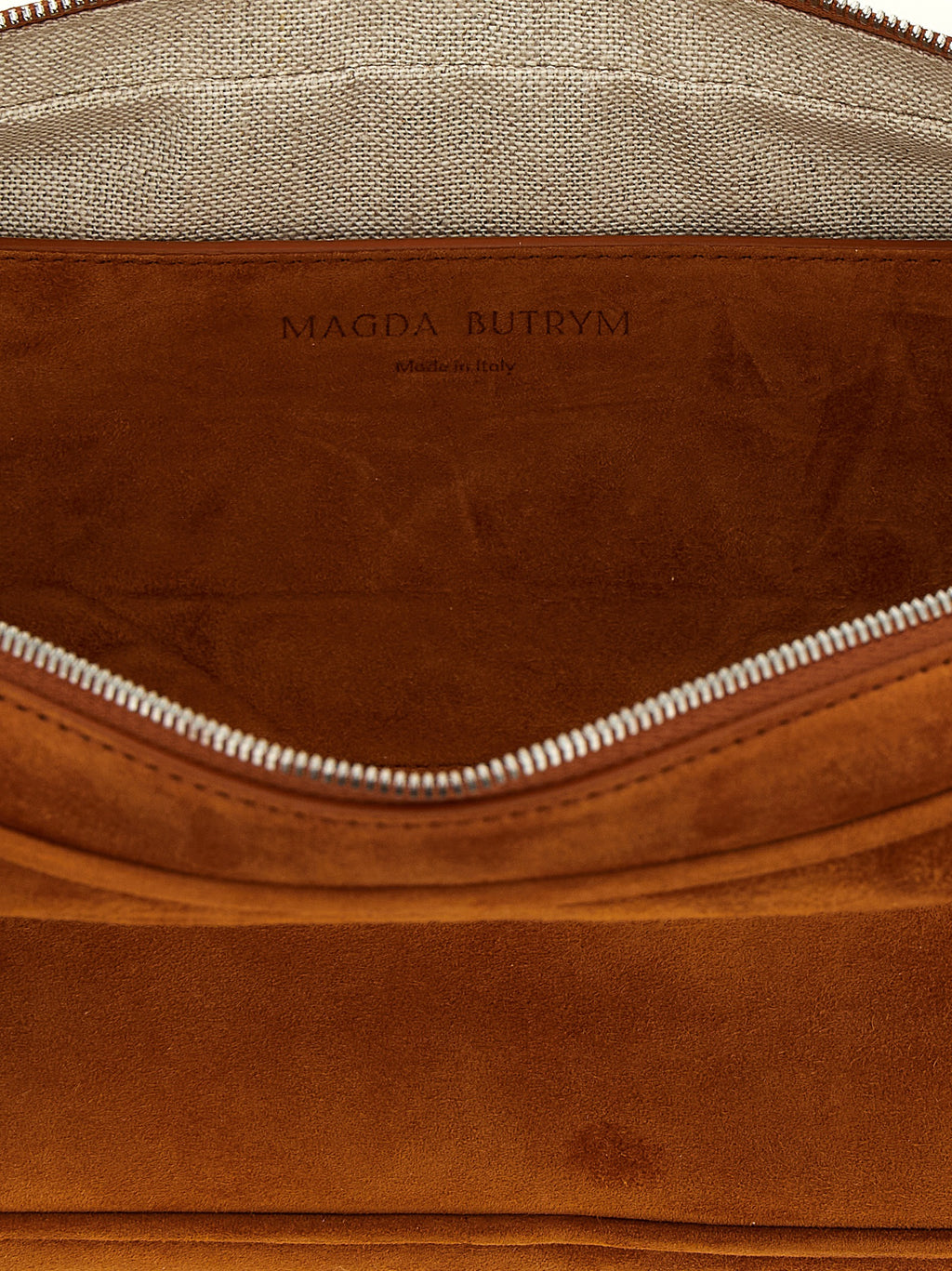 Brown Calfskin Shoulder Bag