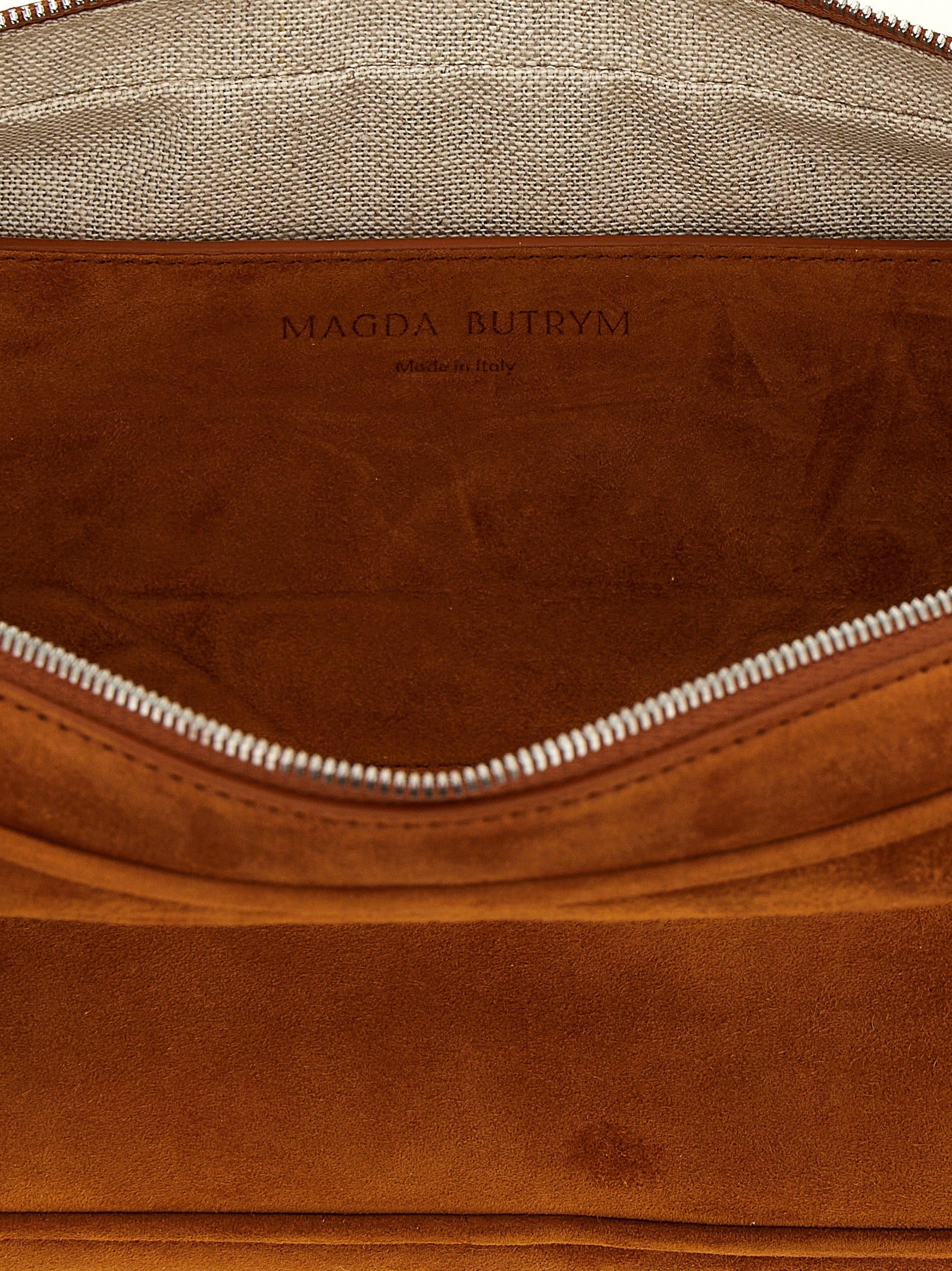 Brown Calfskin Shoulder Bag