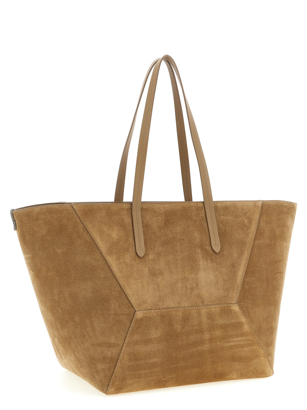 Brown Calfskin Shoulder Bag
