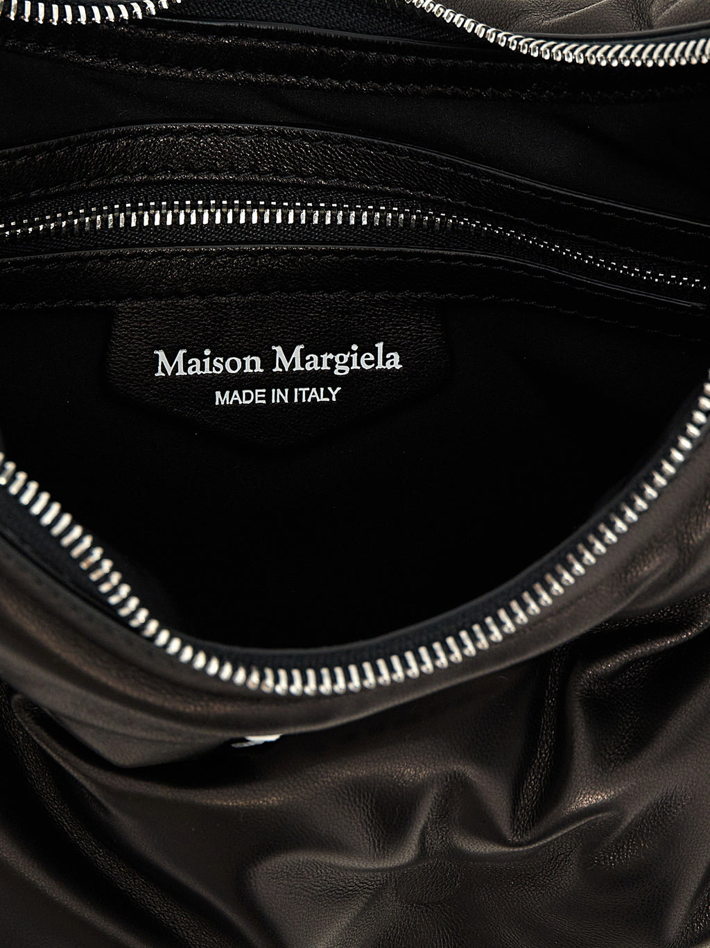 Black Lamb Leather Shoulder Bag