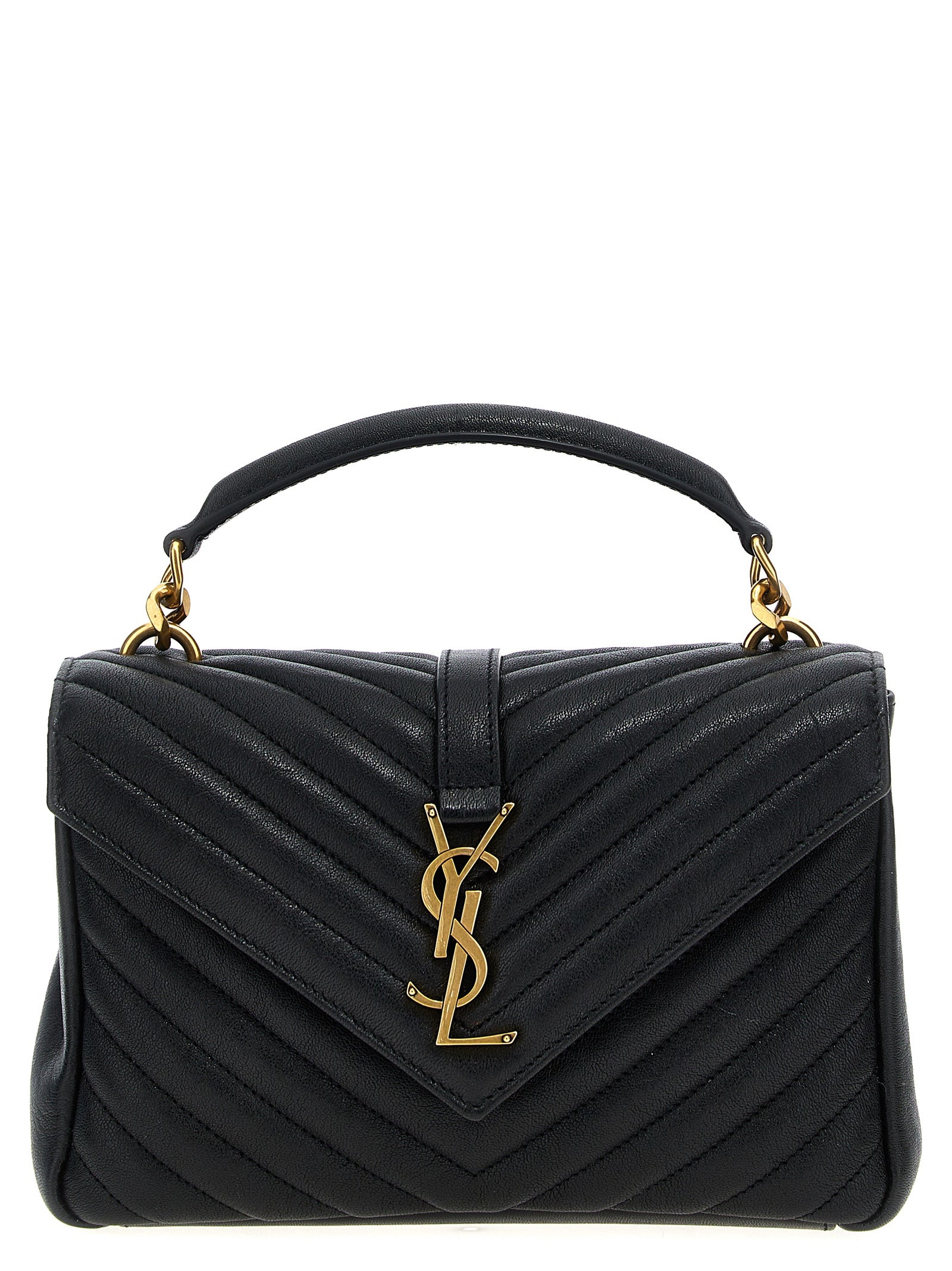 Saint Laurent Black Calfskin Crossbody Bag