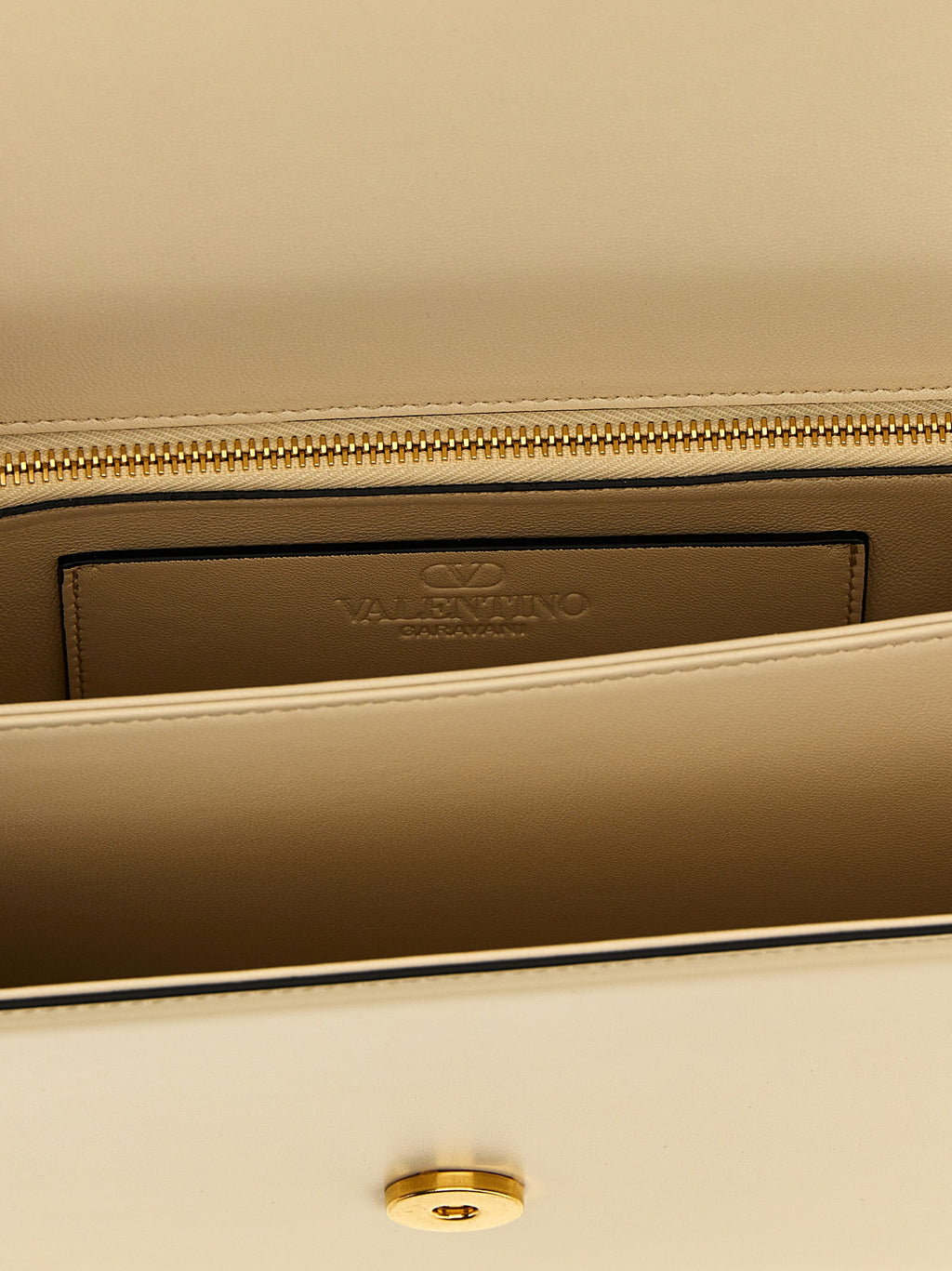 White Calfskin Shoulder Bag