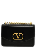 Black Calfskin Shoulder Bag
