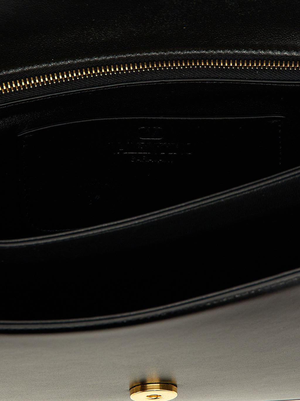 Black Calfskin Shoulder Bag