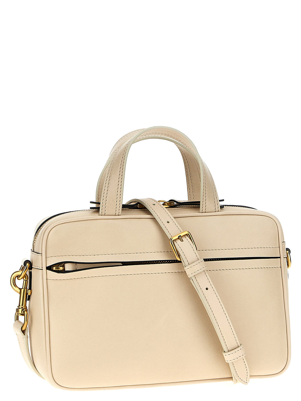 Bicolor Lamb Leather Handbag