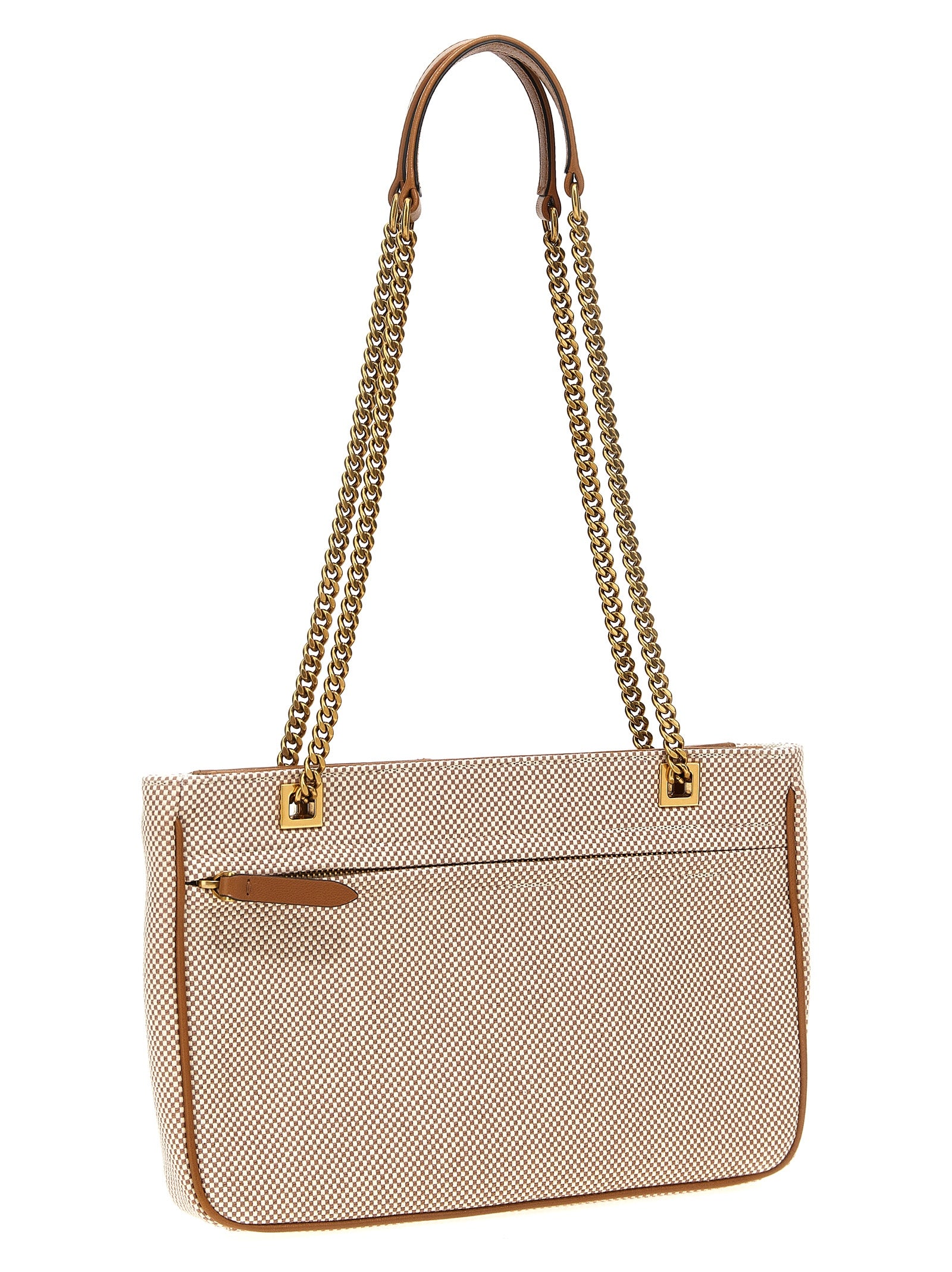 Beige Cotton Tote Bag