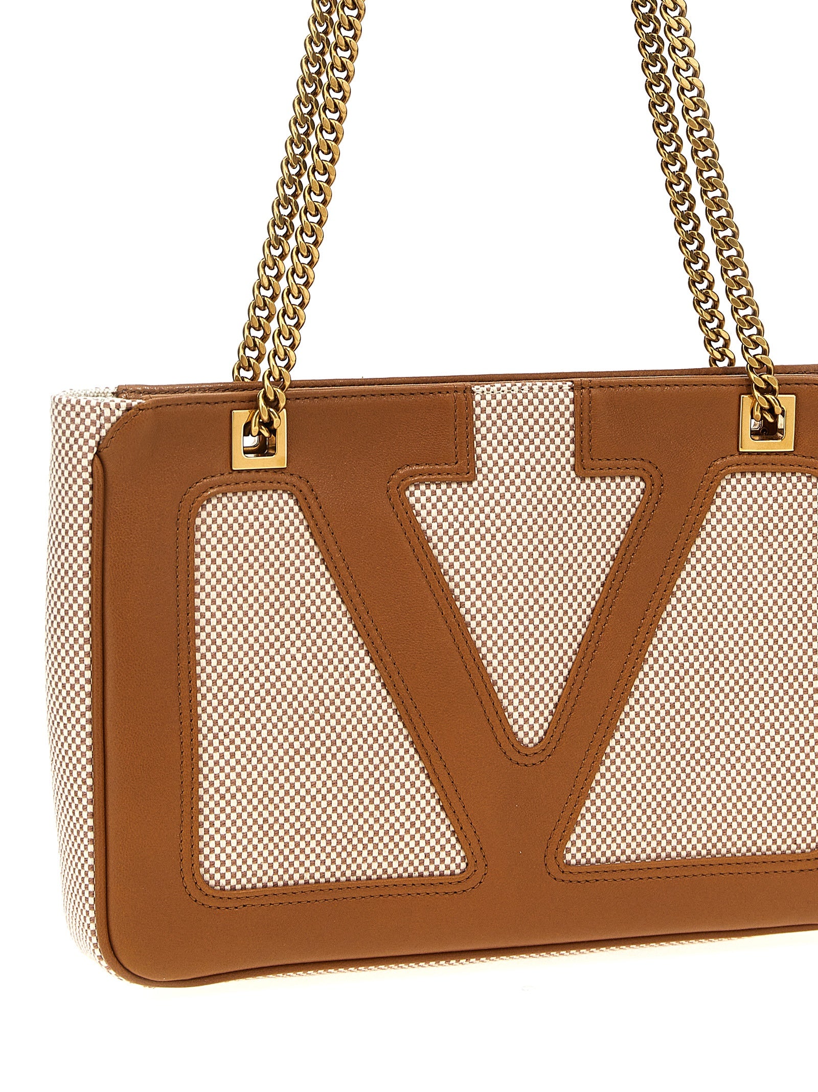 Beige Cotton Tote Bag