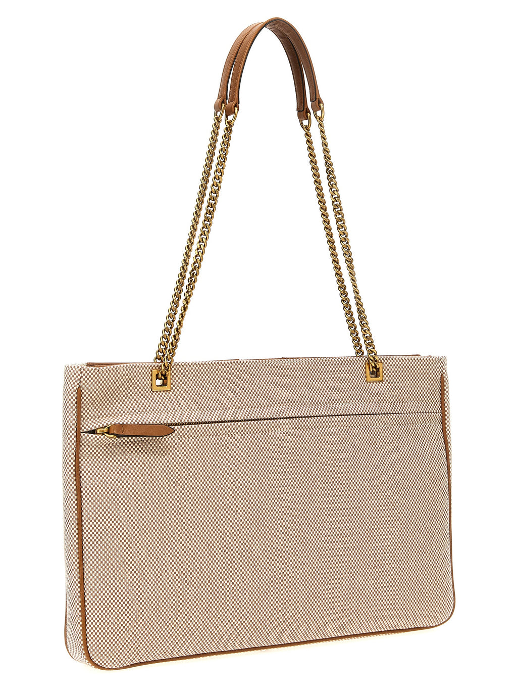 Beige Cotton Tote Bag