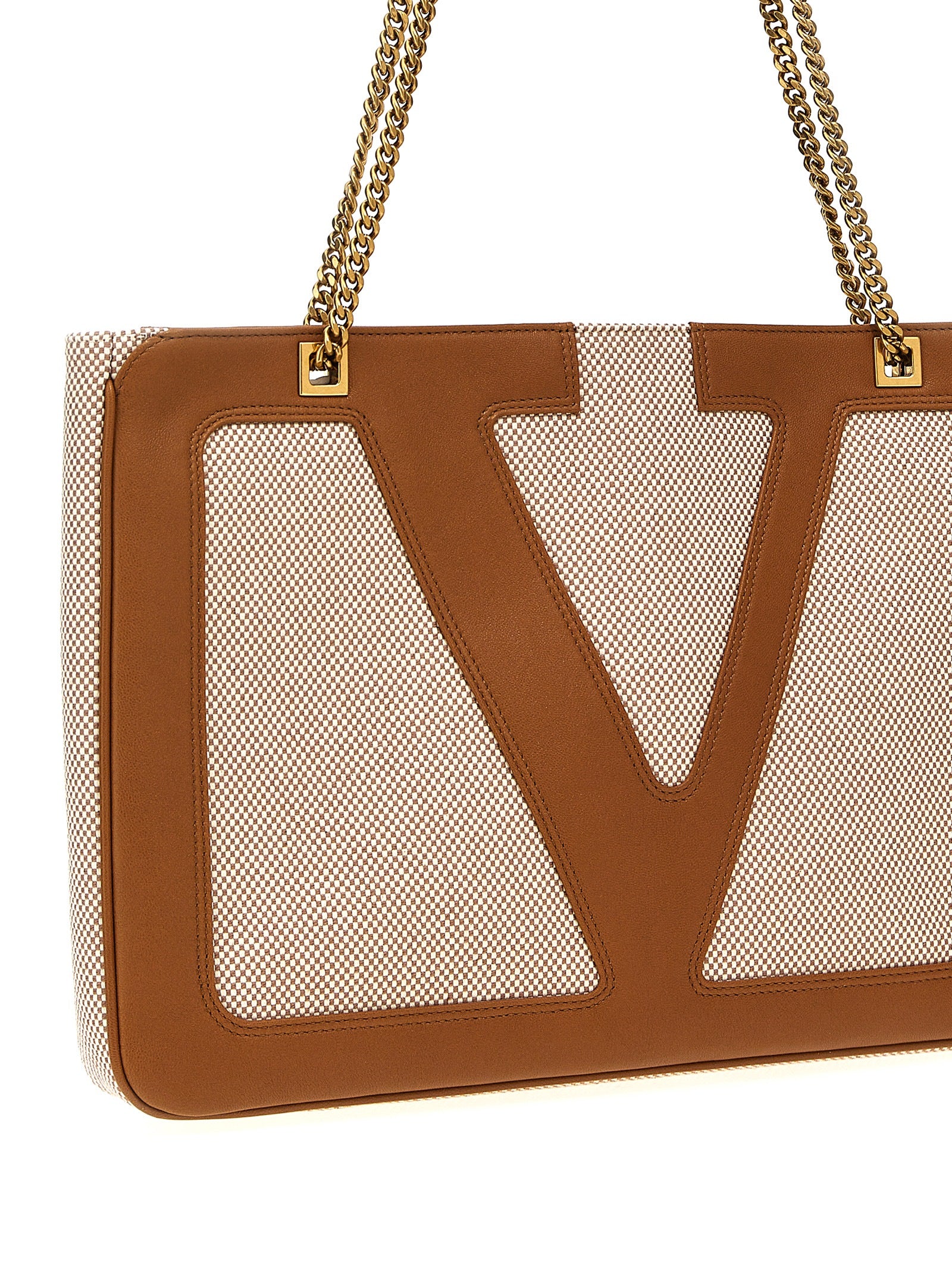 Beige Cotton Tote Bag