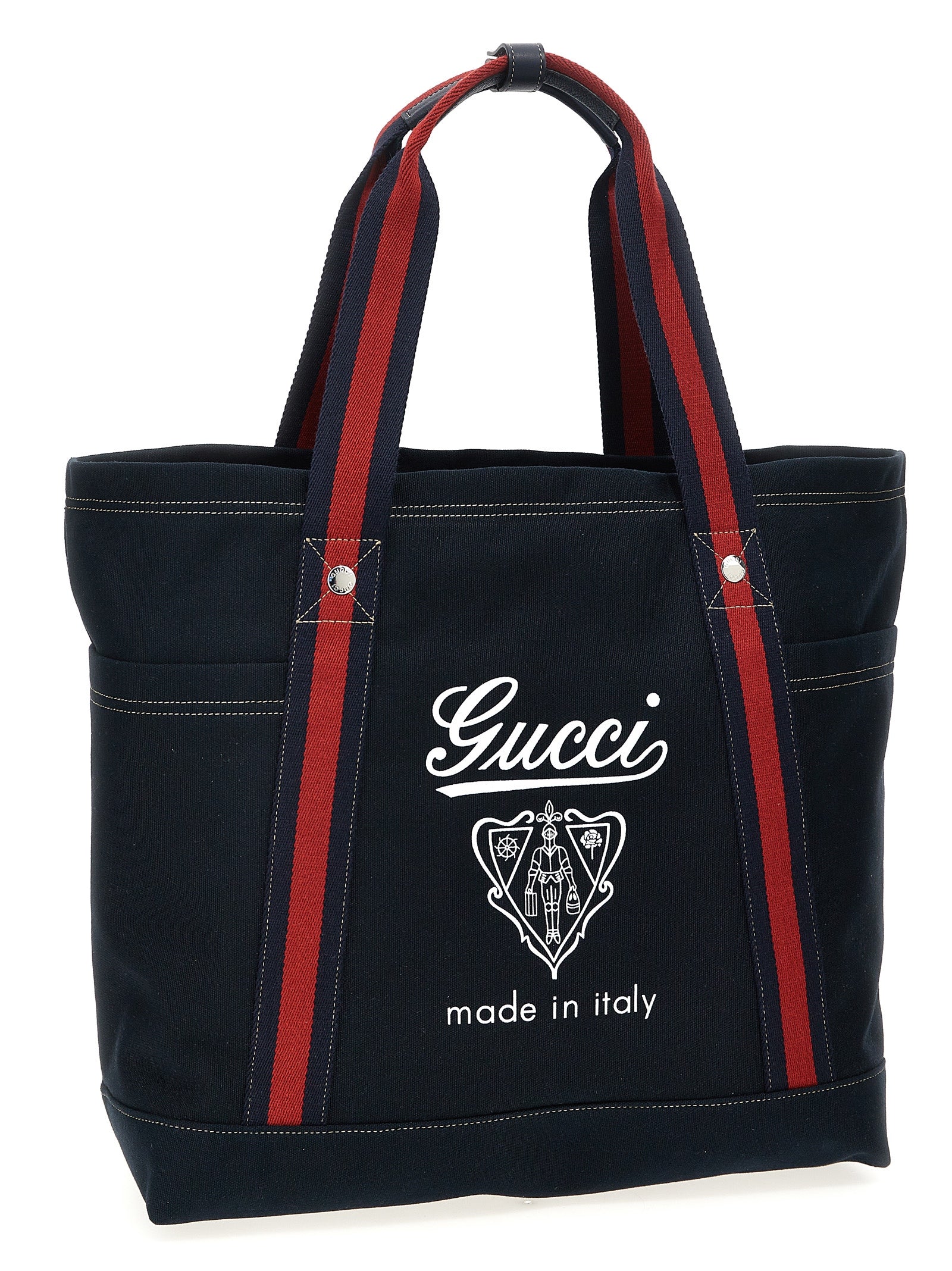 Blue Cotton Tote Bag