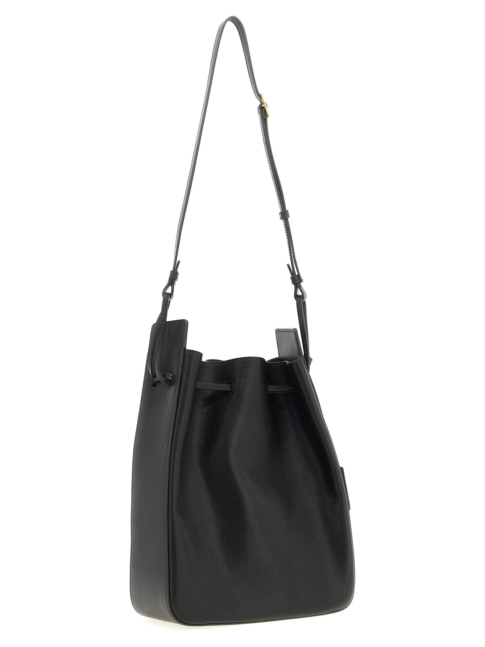 Saint Laurent Bicolor Calfskin Crossbody Bag