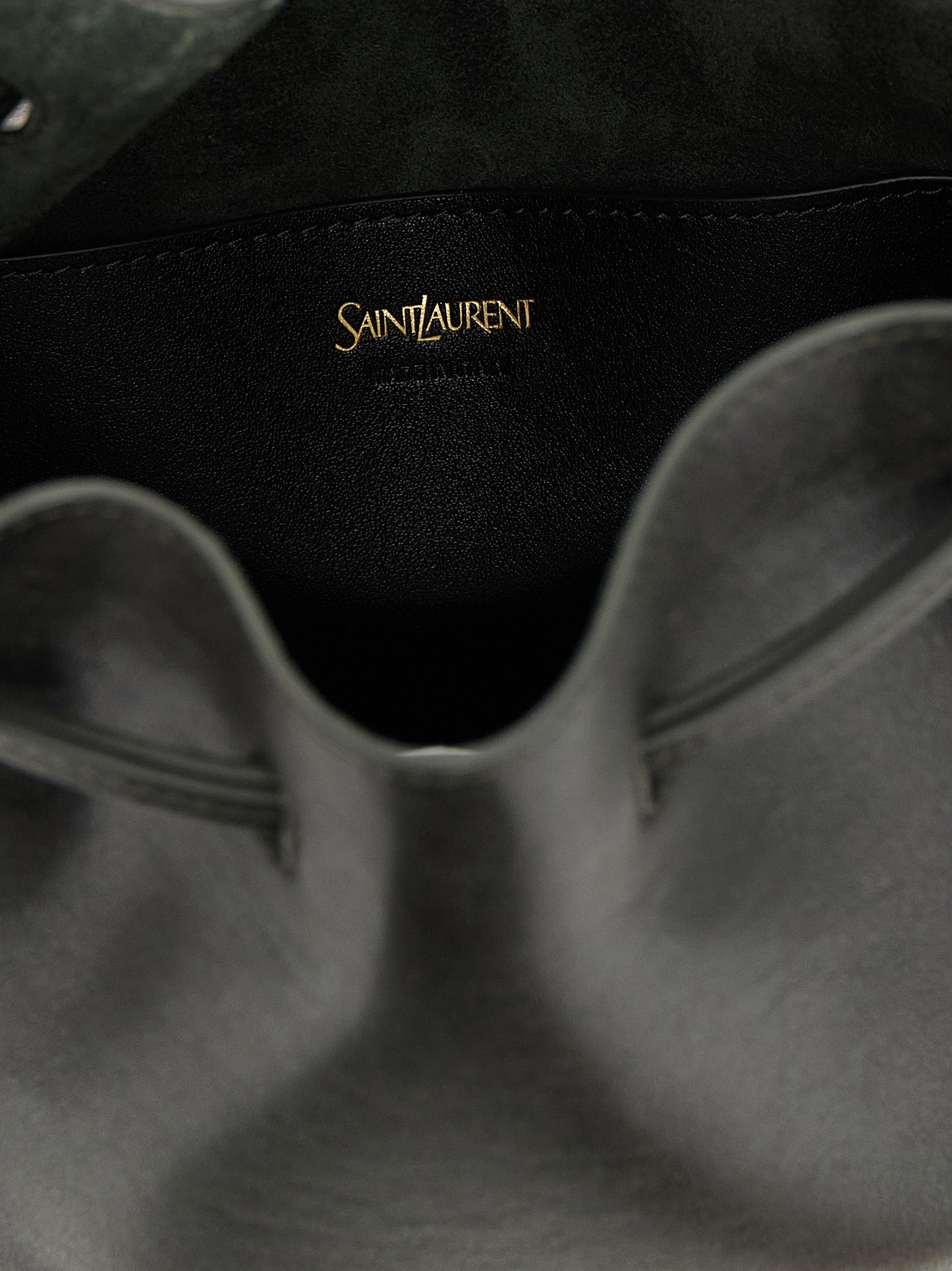 Saint Laurent Bicolor Calfskin Crossbody Bag
