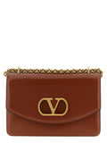 Brown Calfskin Shoulder Bag