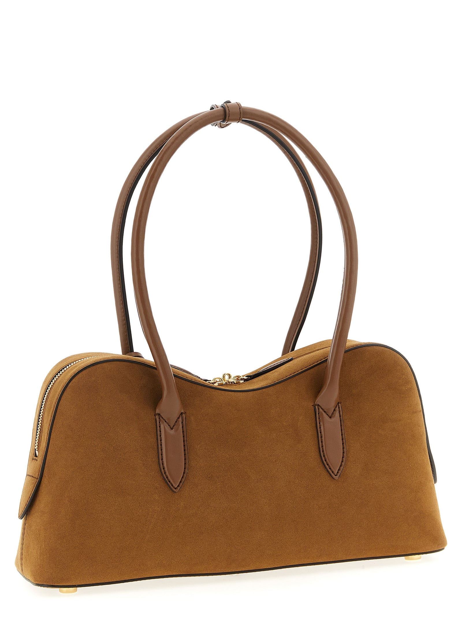 Brown Polyamide Shoulder Bag