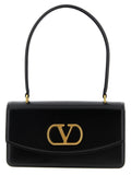 Black Calfskin Shoulder Bag