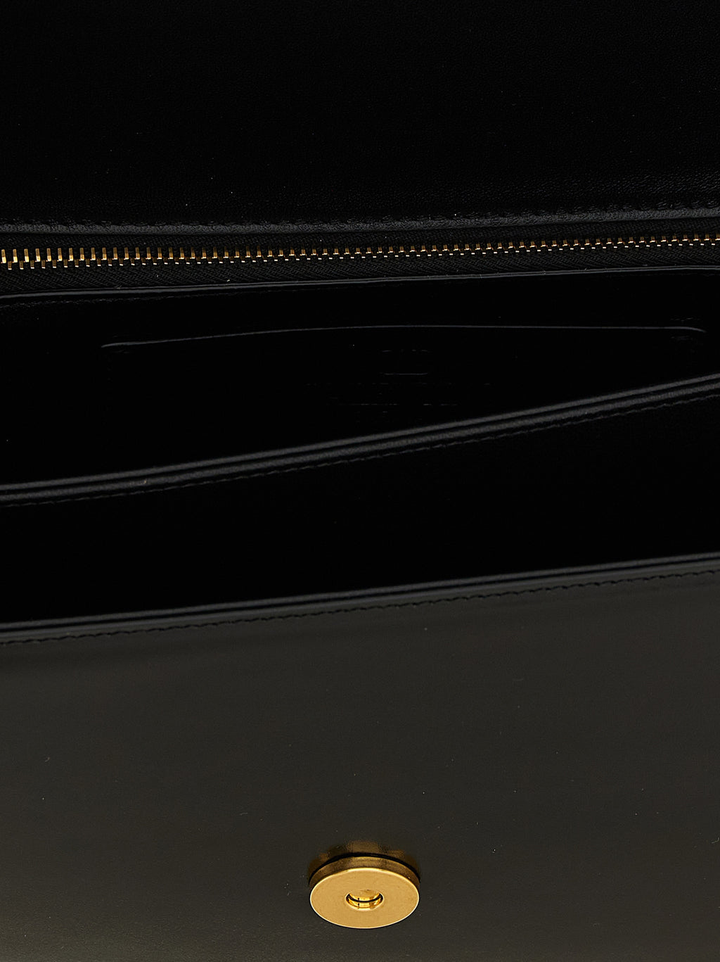 Black Calfskin Shoulder Bag