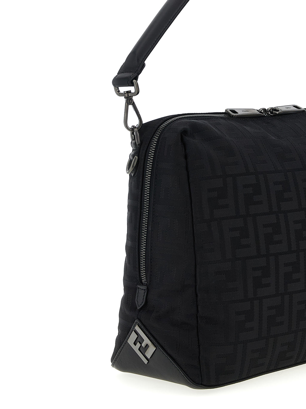 Black Polyamide Shoulder Bag