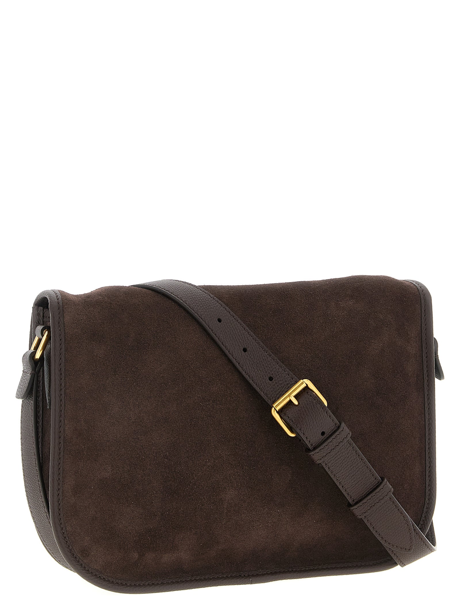 Brown Cowhide Crossbody Bag