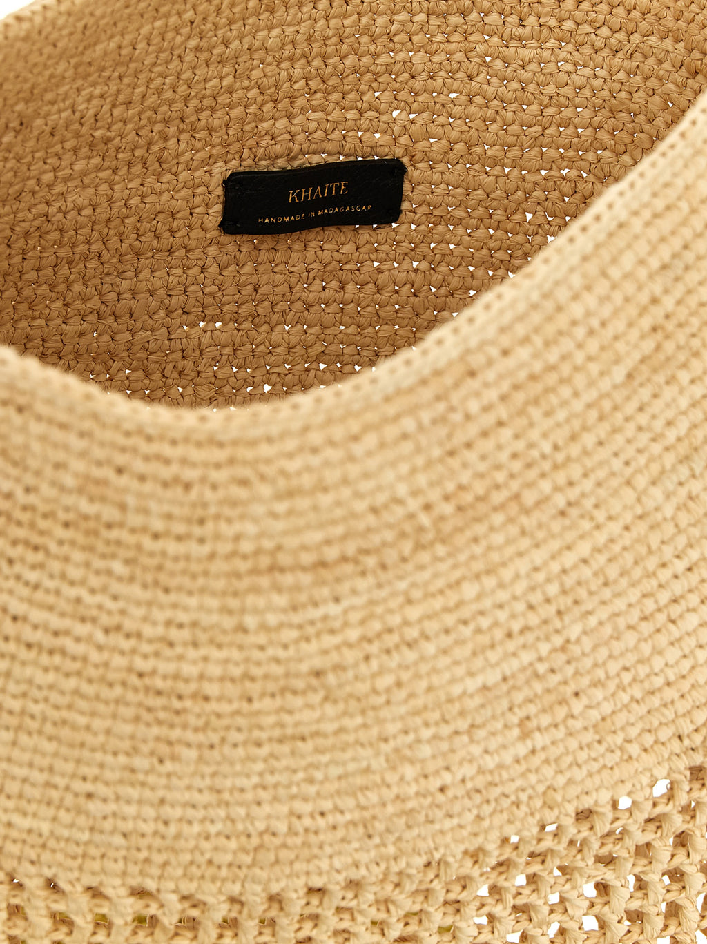Beige Sisal Shoulder Bag