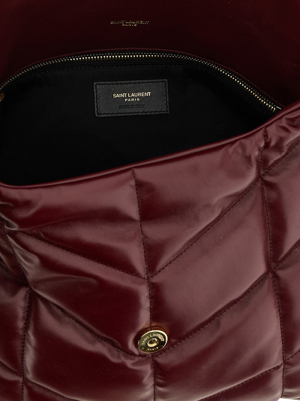 Bordeaux Calfskin Shoulder Bag