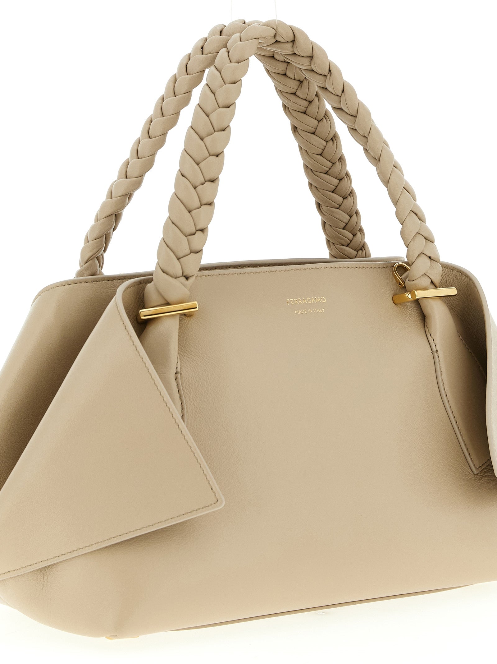 Gray Calfskin Handbag