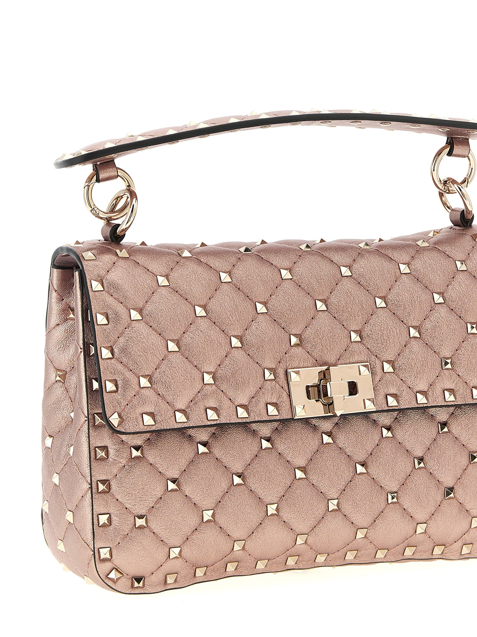 Multicolor Lamb Leather Shoulder Bag