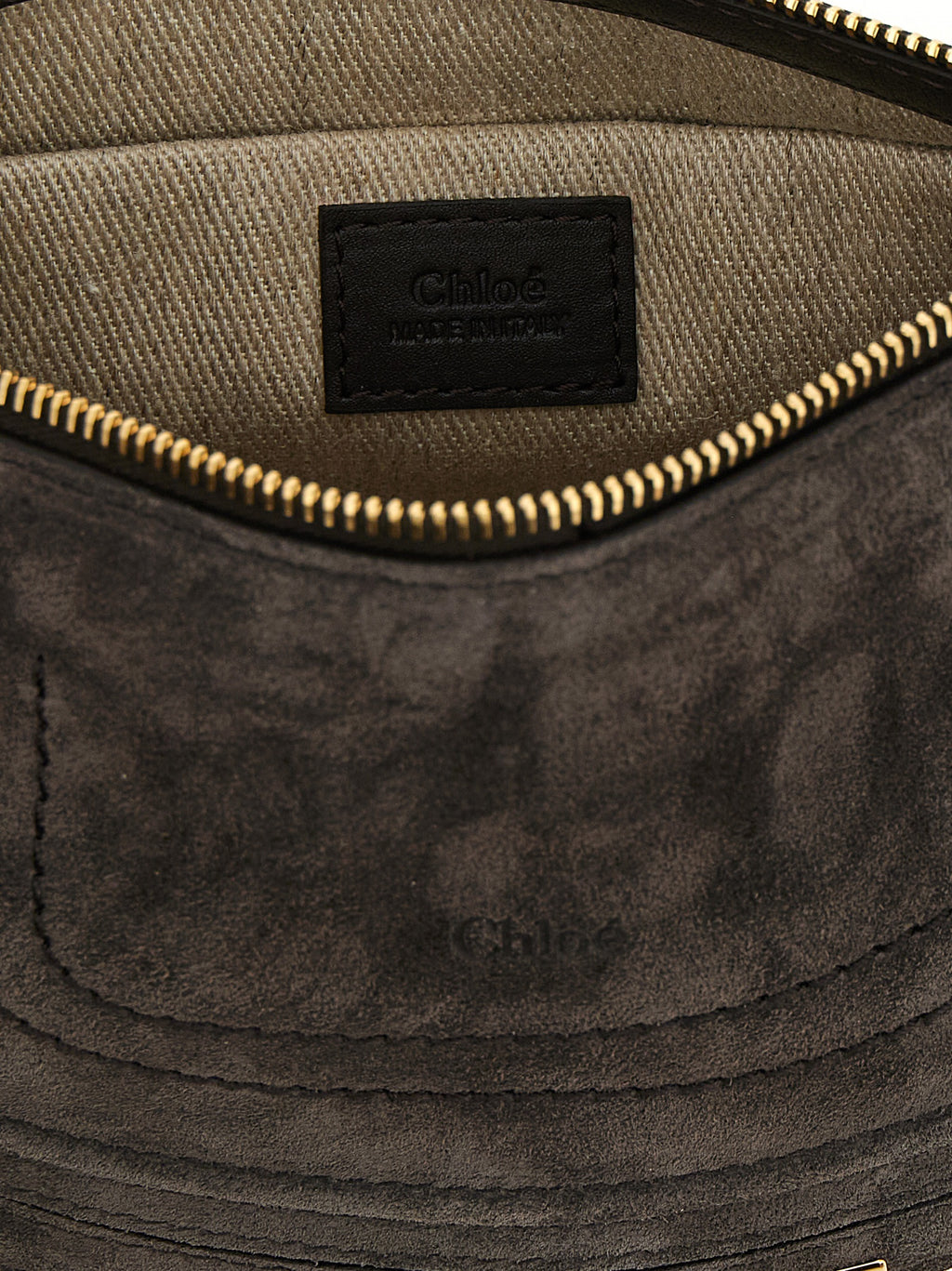 Brown Calfskin Shoulder Bag