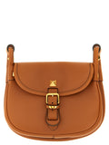Brown Calfskin Shoulder Bag