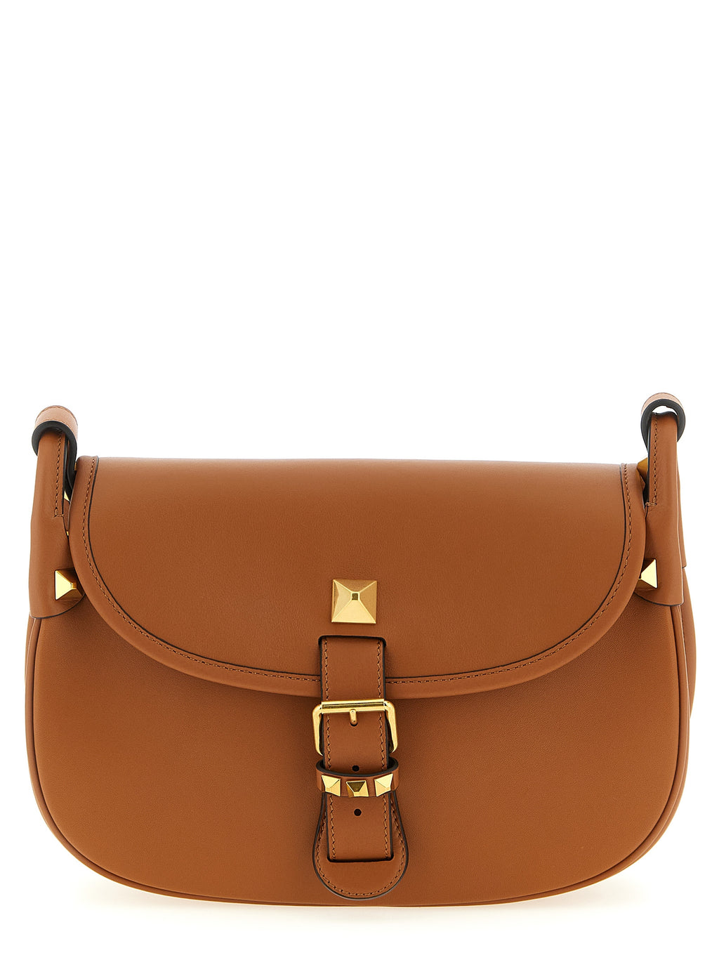 Brown Calfskin Shoulder Bag