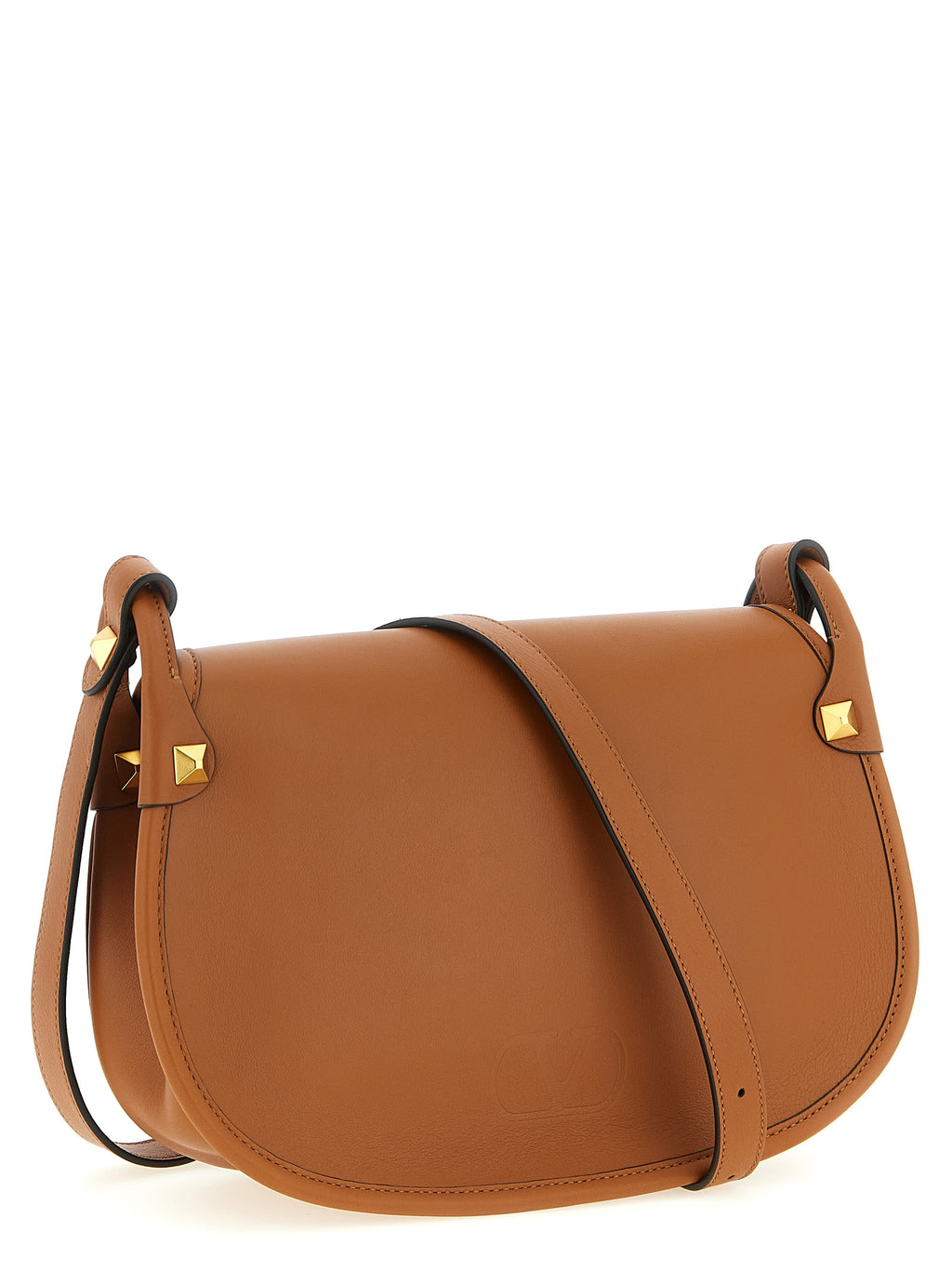 Brown Calfskin Shoulder Bag