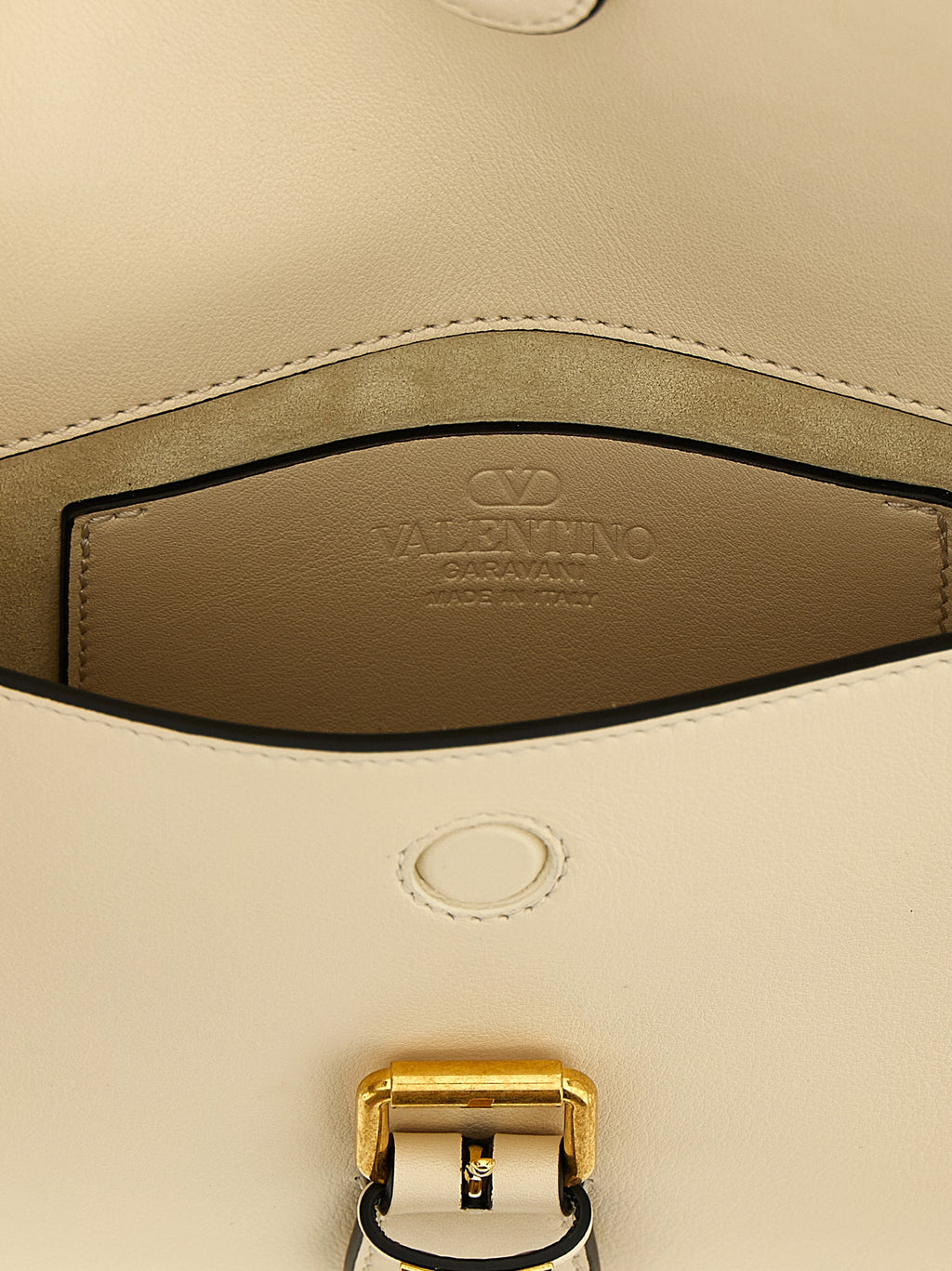 White Calfskin Shoulder Bag