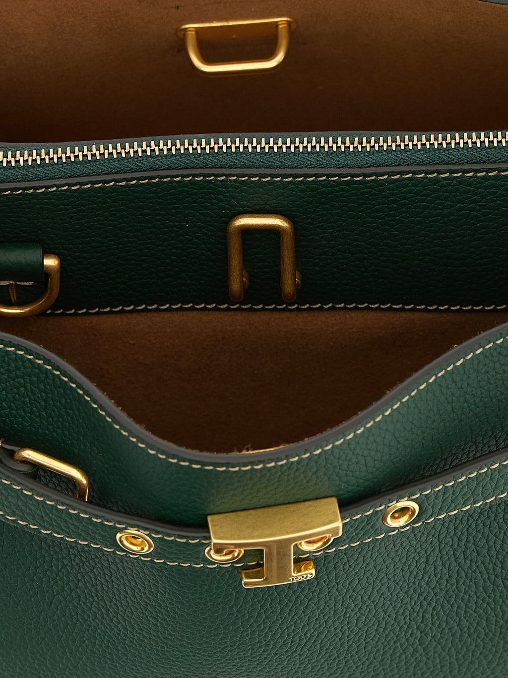 Bicolor Calfskin Handbag
