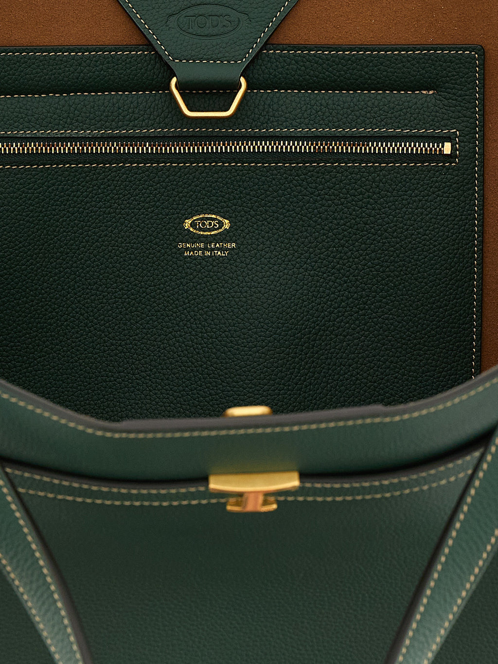 Bicolor Calfskin Tote Bag