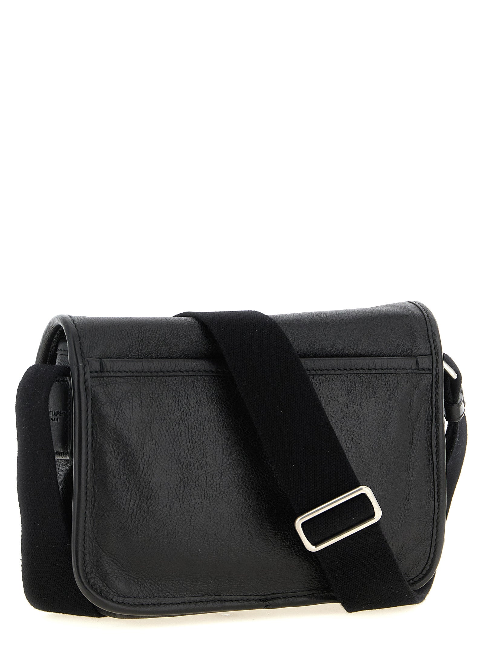 Black Calfskin Crossbody Bag