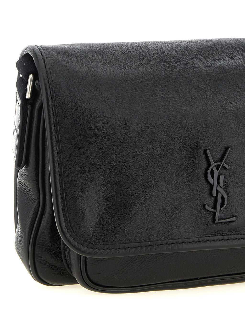 Black Calfskin Crossbody Bag