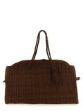 Brown Raffia Tote Bag