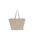Beige Calf Leather Bos Taurus Shoulder Bag