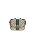 Beige Fabric Handbag