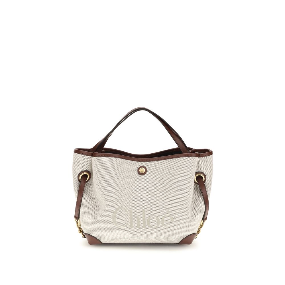 Beige Fabric Shoulder Bag