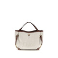 Beige Fabric Shoulder Bag