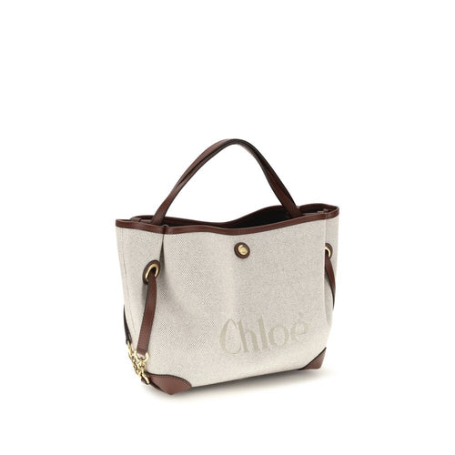Beige Fabric Shoulder Bag