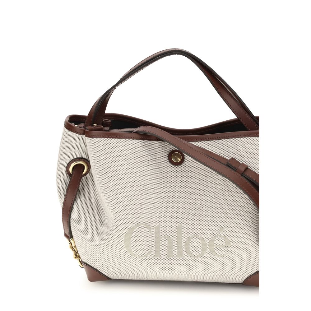 Beige Fabric Shoulder Bag