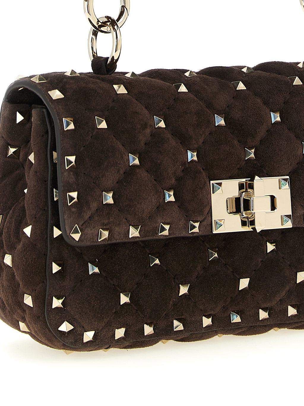 Brown Calfskin Shoulder Bag