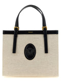 Beige Leather Tote Bag