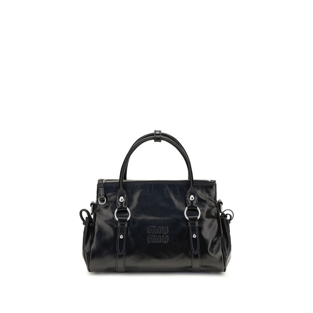 Black Calf Leather Bos Taurus Handbag