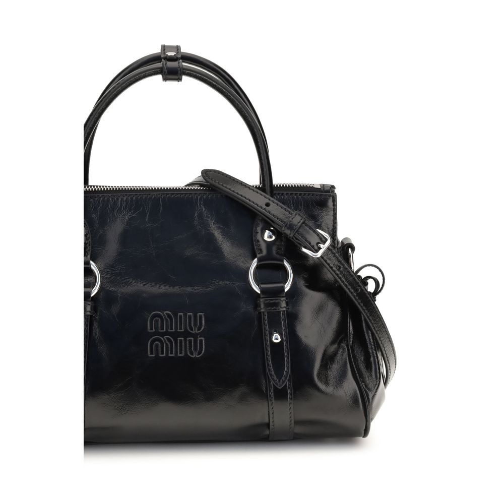 Black Calf Leather Bos Taurus Handbag