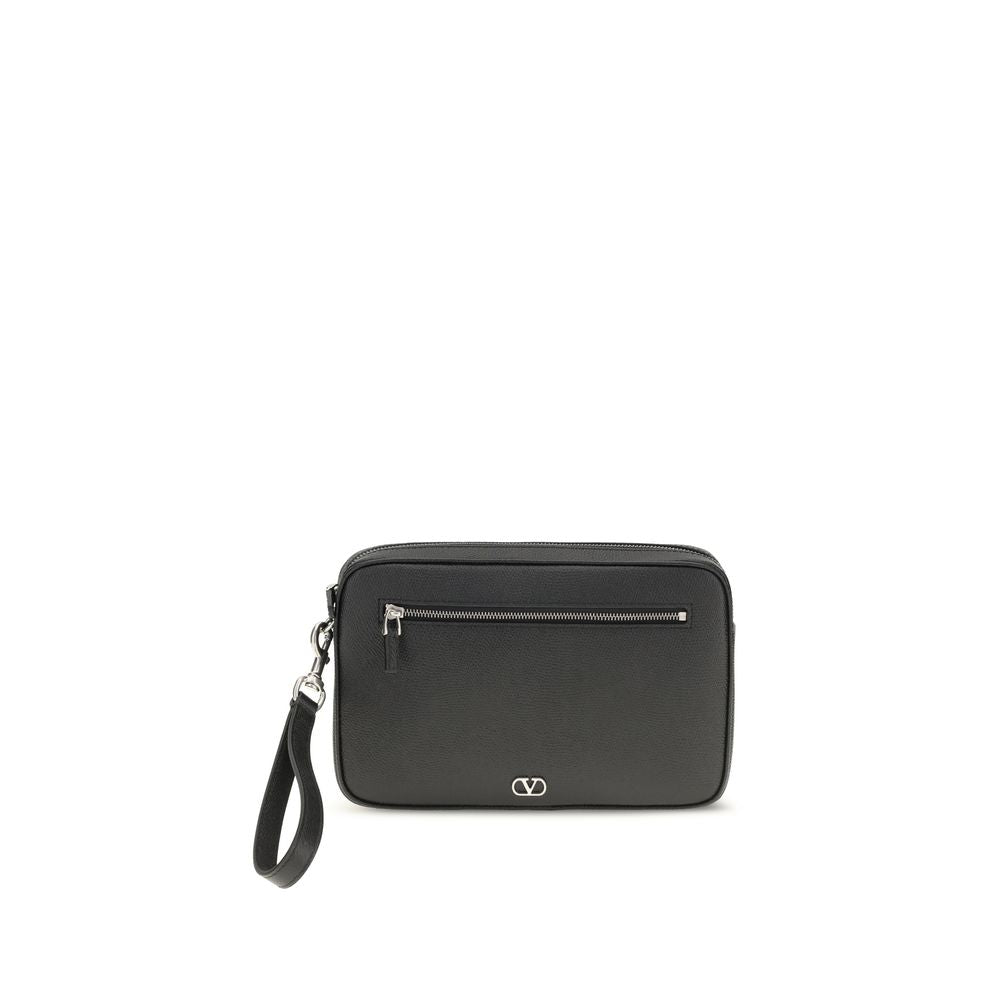 Black Calf Leather Bos Taurus Handbag
