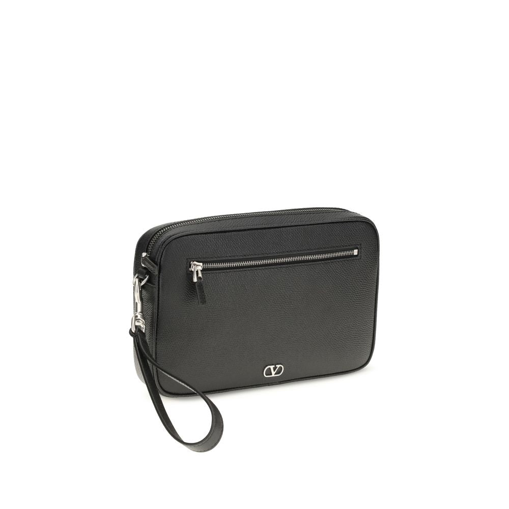 Black Calf Leather Bos Taurus Handbag