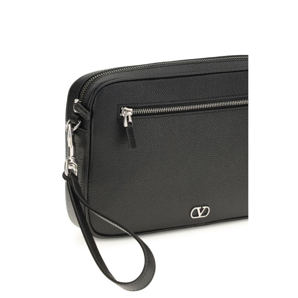 Black Calf Leather Bos Taurus Handbag